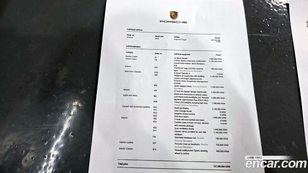 Porsche Cayenne 3.0 Coupe, 2022