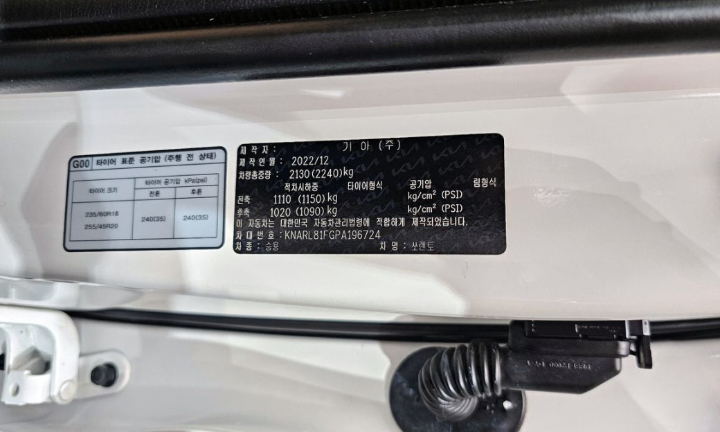 Kia Sorento Gasoline 2.5T 2WD, 2023