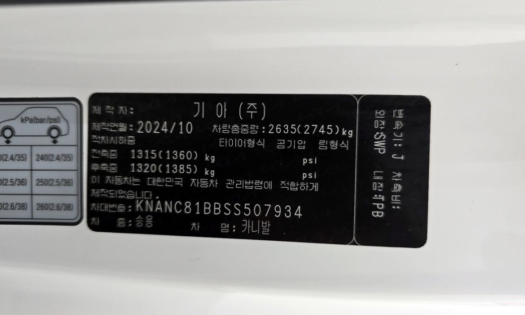 Kia Carnival 7-Seater Noblesse, 2025