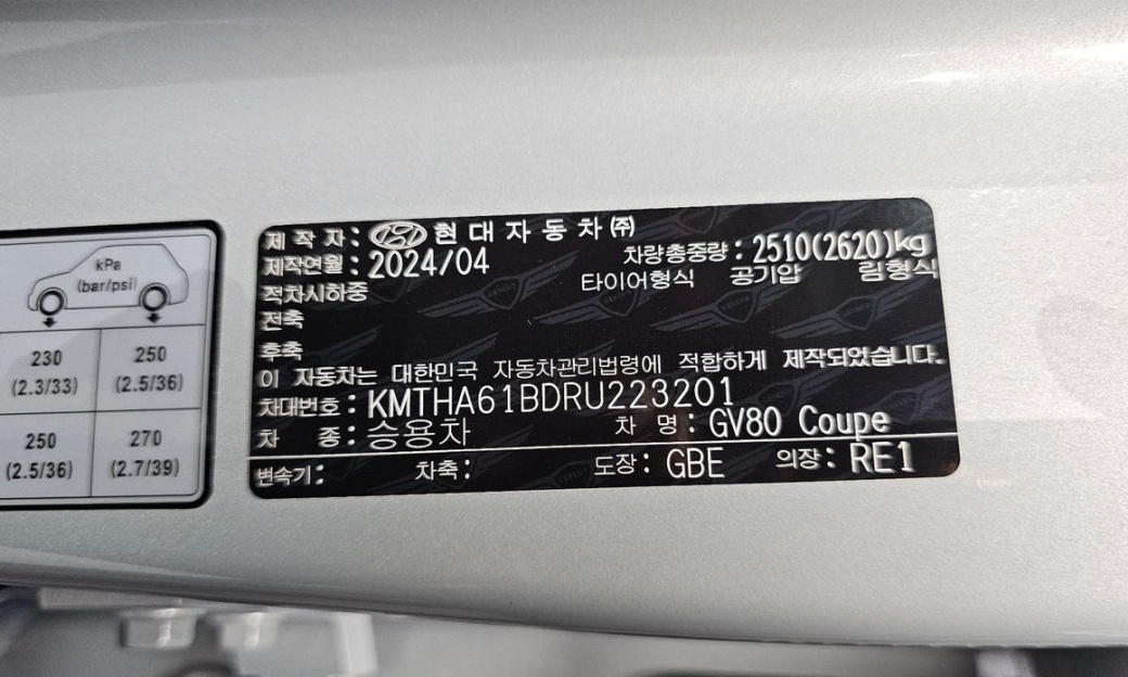 Genesis GV80 2.5T Gasoline AWD, 2024